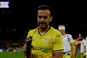 Leyu-梅开二度！37岁佩德罗当选拉齐奥vs国米全场最佳球员